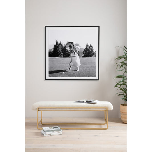 Golfing Hepburn by Getty Images by Four Hands. Made from acrylic glazing in a modern style.