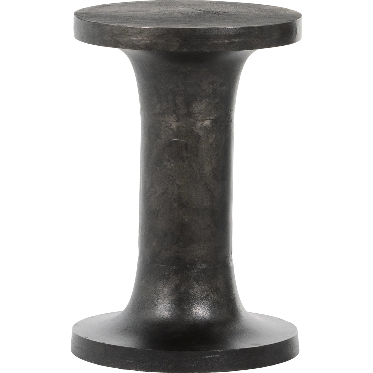 004 SI-1797782 | Additional Silo | Gino End Table by Four Hands in raw black. Made from aluminum, engineered hardwood in a modern style.