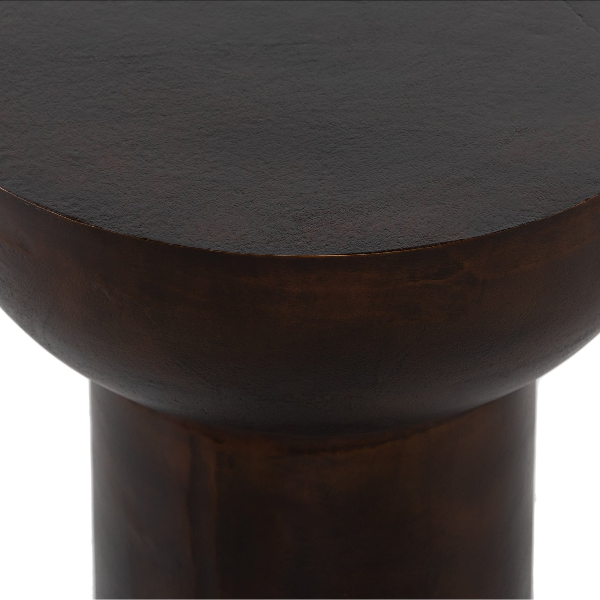 Searcy End Table by Four Hands in matte white. Made from aluminum, engineered hardwood in a modern style.