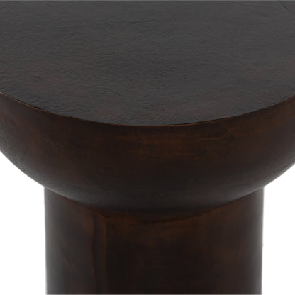 Searcy End Table by Four Hands in matte white. Made from aluminum, engineered hardwood in a modern style.