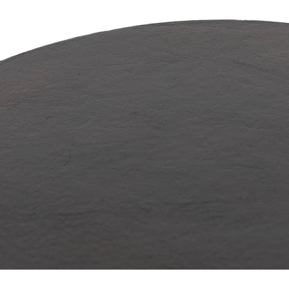 Searcy End Table by Four Hands in matte white. Made from aluminum, engineered hardwood in a modern style.