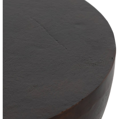 Searcy End Table by Four Hands in matte white. Made from aluminum, engineered hardwood in a modern style.