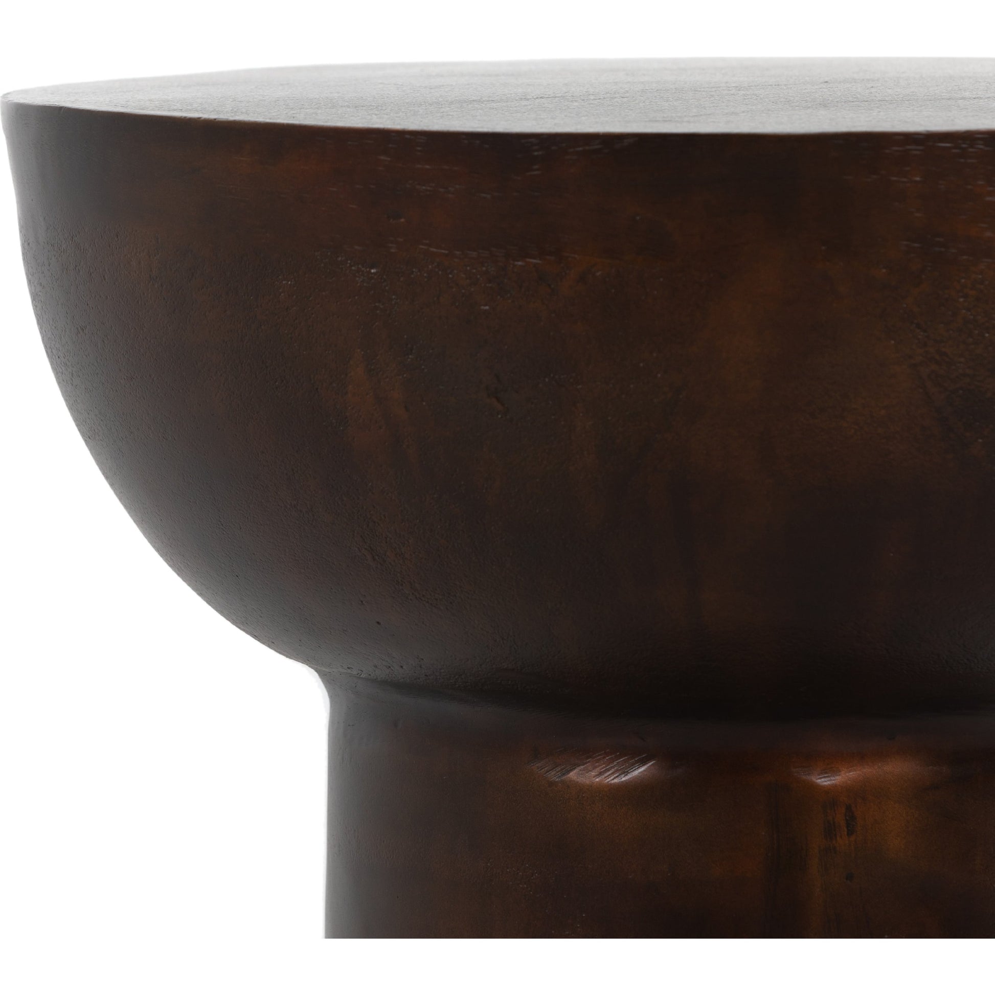 Searcy End Table by Four Hands in matte white. Made from aluminum, engineered hardwood in a modern style.