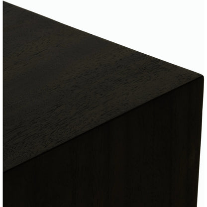 Fausto End Table by Four Hands in bleached guanacaste. Made from thick guanacaste veneer in a modern style.