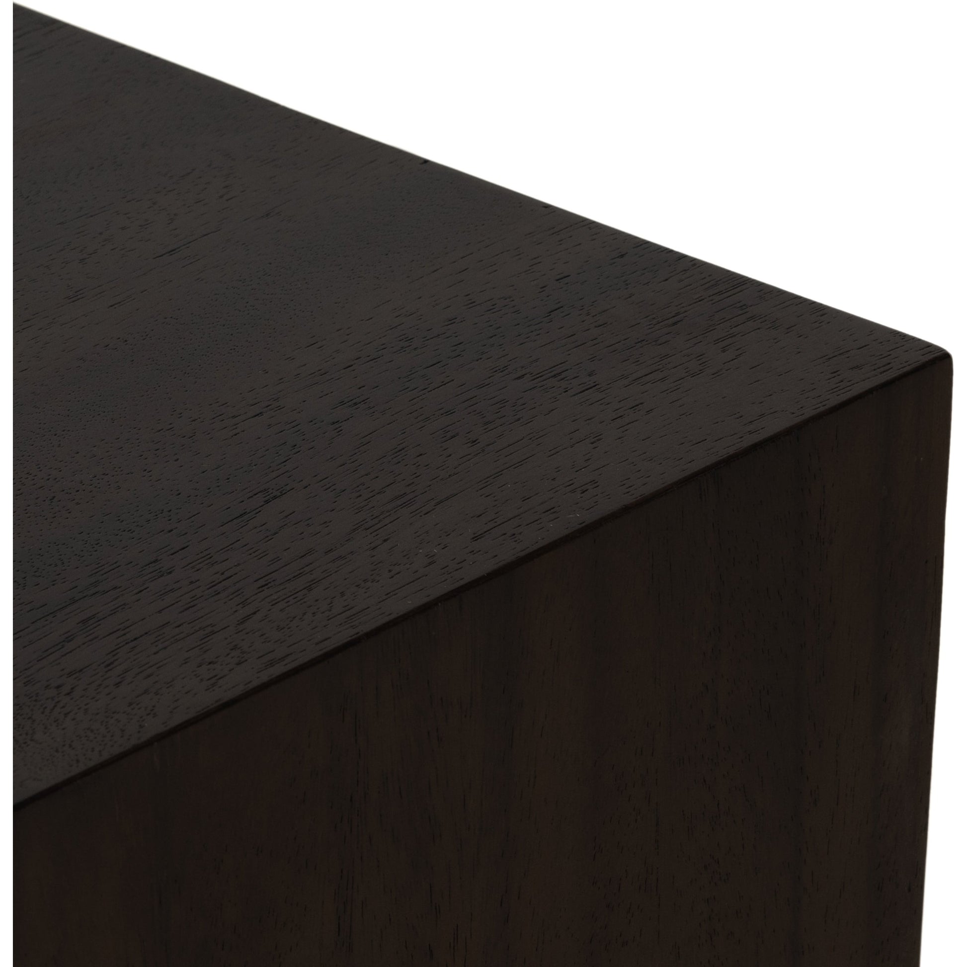 Fausto End Table by Four Hands in bleached guanacaste. Made from thick guanacaste veneer in a modern style.