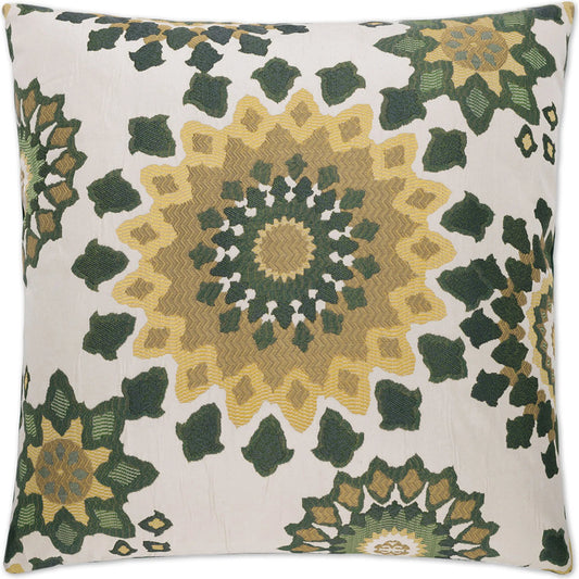 Marais Pillow by DV Kap Home in green. Made from 68.5% polyester, 31.5% rayon in a unique style.