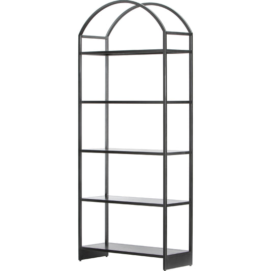Loomis Bookcase by Four Hands in black. Made from iron in a modern style.