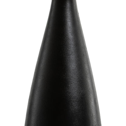 Innes Table Lamp by Four Hands in matte black. Made from aluminum, 60% polyester, 40% viscose (rayon) in a modern style.