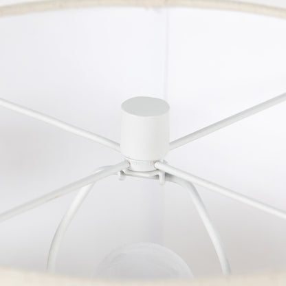 Innes Table Lamp by Four Hands in matte black. Made from aluminum, 60% polyester, 40% viscose (rayon) in a modern style.