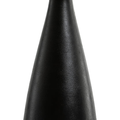 Innes Table Lamp by Four Hands in matte black. Made from aluminum, 60% polyester, 40% viscose (rayon) in a modern style.