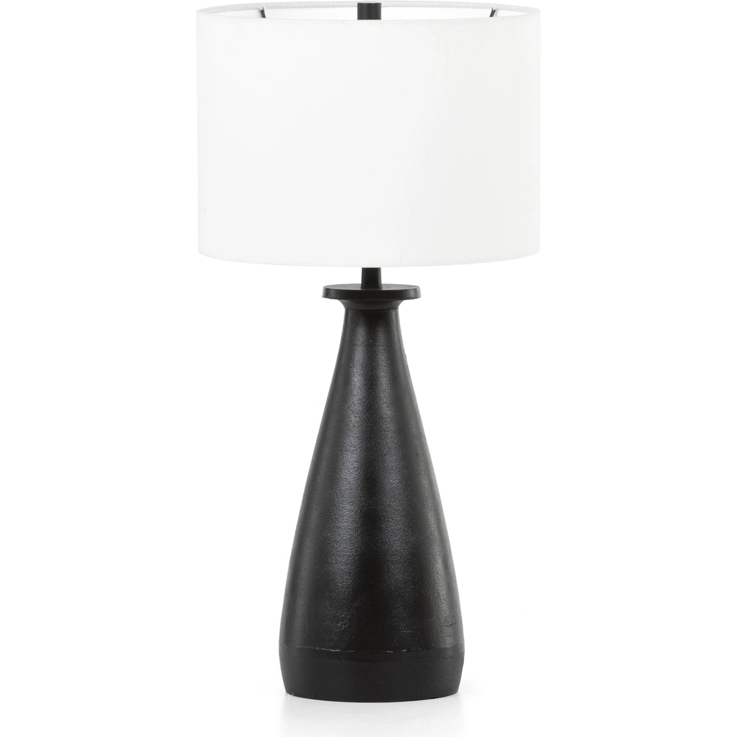 001 SI-1977404 | Additional Silo | Innes Table Lamp by Four Hands in matte black. Made from aluminum, 60% polyester, 40% viscose (rayon) in a modern style.