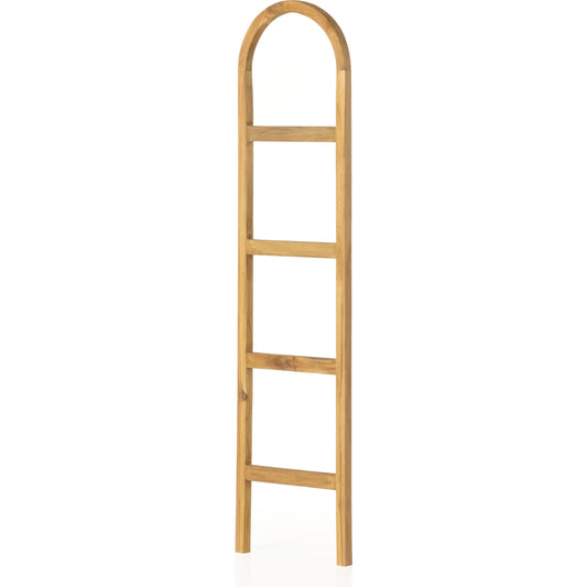 Arched Ladder by Four Hands in natural teak. Made from solid teak in a transitional style.