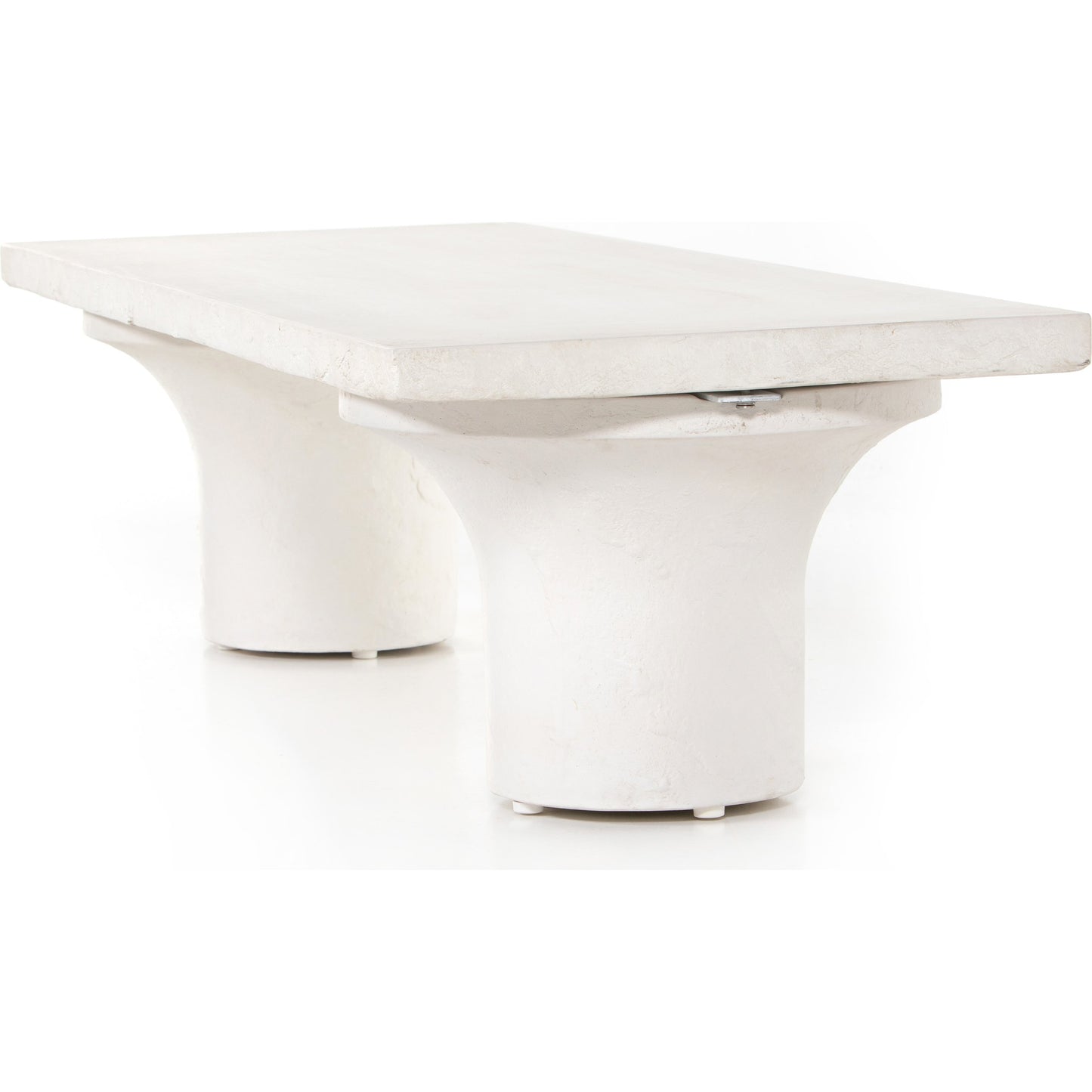 002 SI-1799156 | Additional Silo | Parra Coffee Table by Four Hands in plaster molded concrete, white concrete and white. Made from concrete in a modern style.