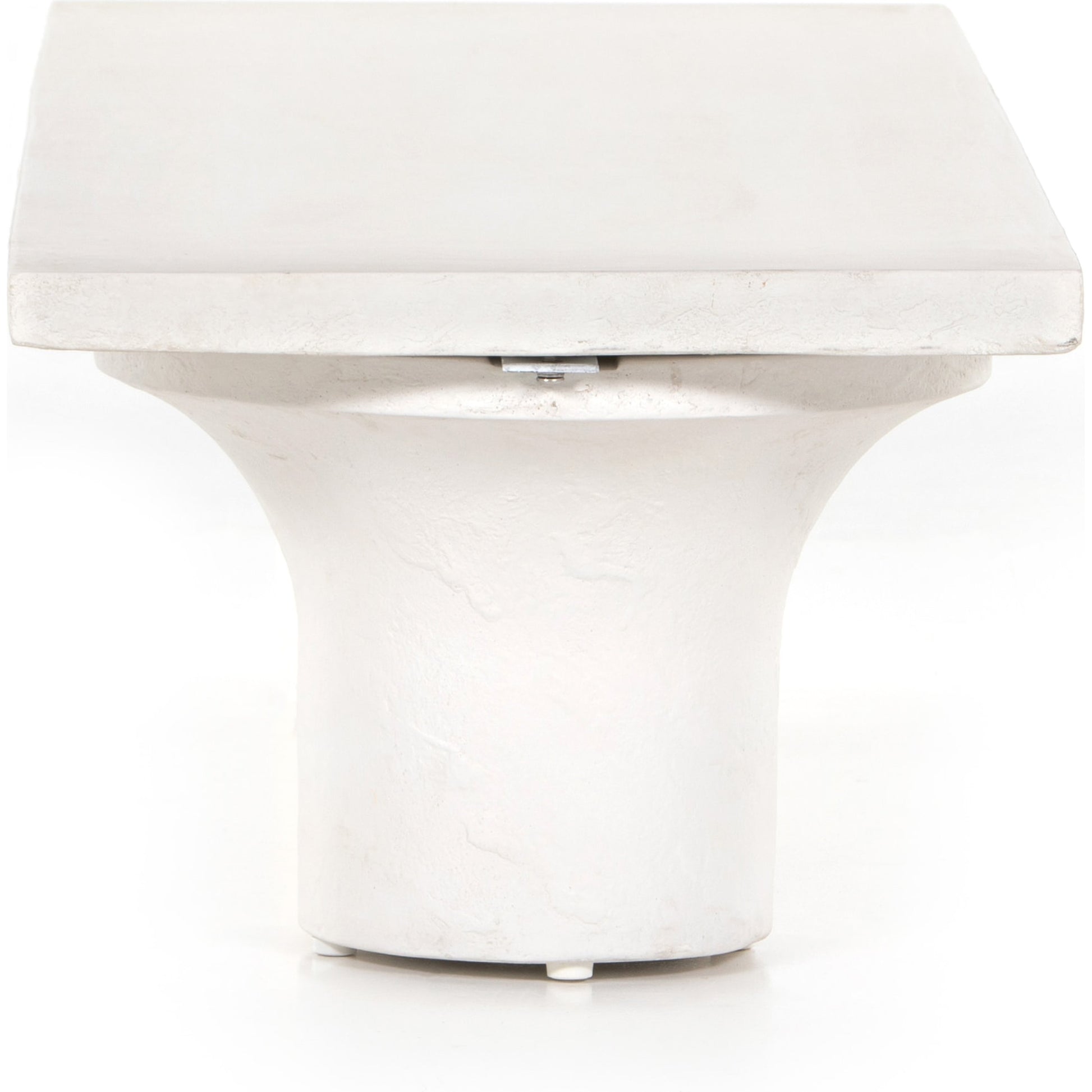 Parra Coffee Table by Four Hands in plaster molded concrete, white concrete and white. Made from concrete in a modern style.