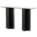 Terrell Console Table by Four Hands. Made from solid marble, aluminum in a modern style.
