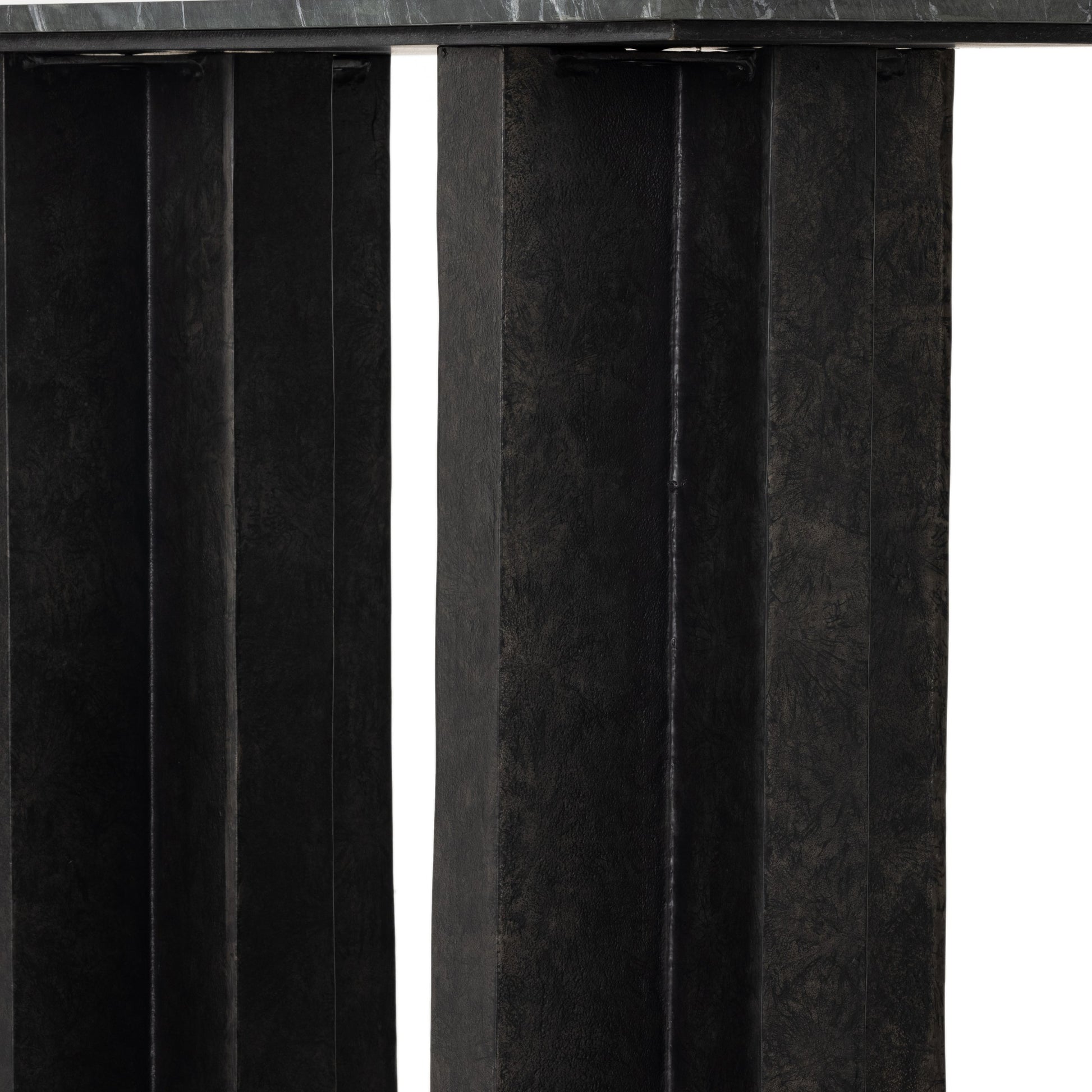 Terrell Console Table by Four Hands. Made from solid marble, aluminum in a modern style.