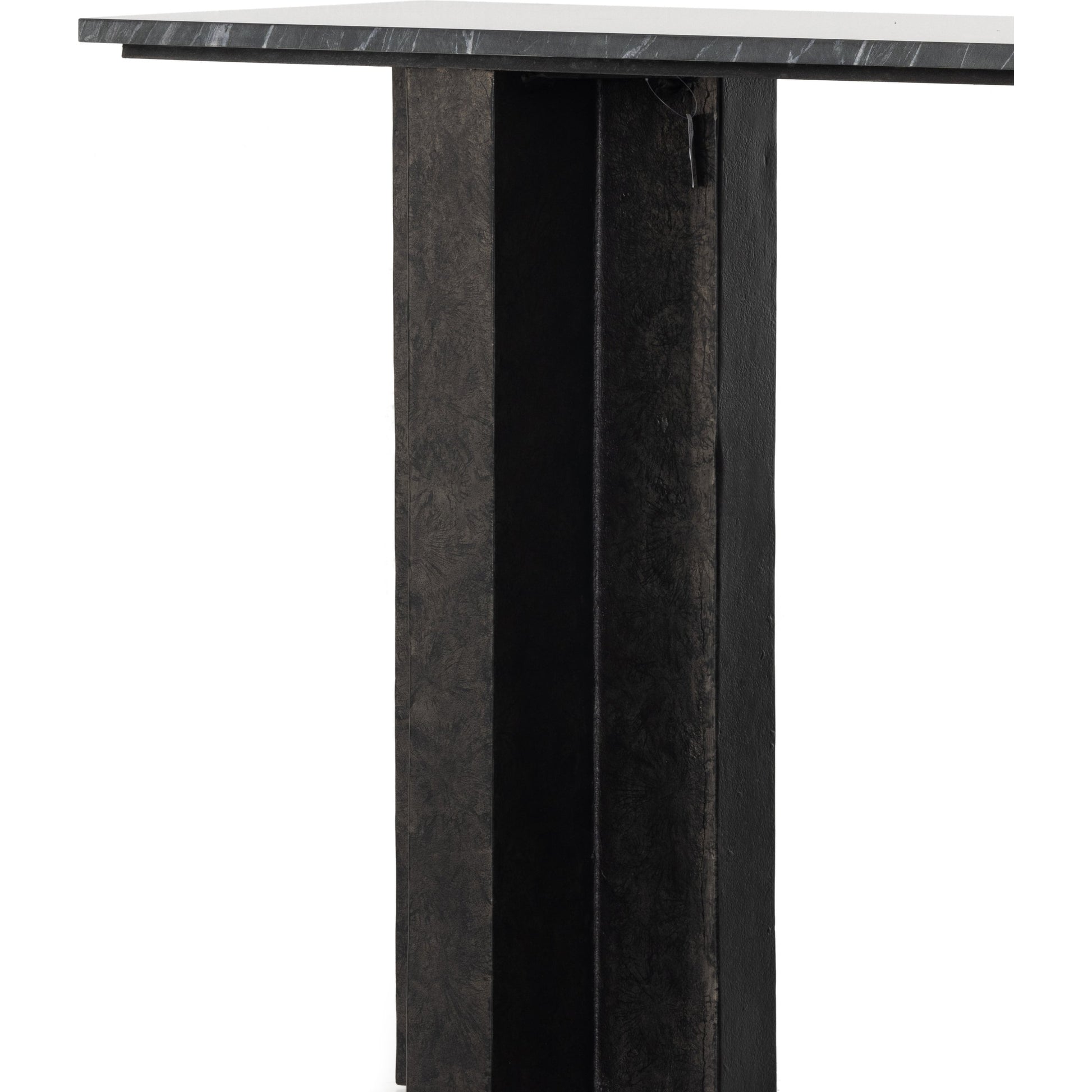 Terrell Console Table by Four Hands. Made from solid marble, aluminum in a modern style.