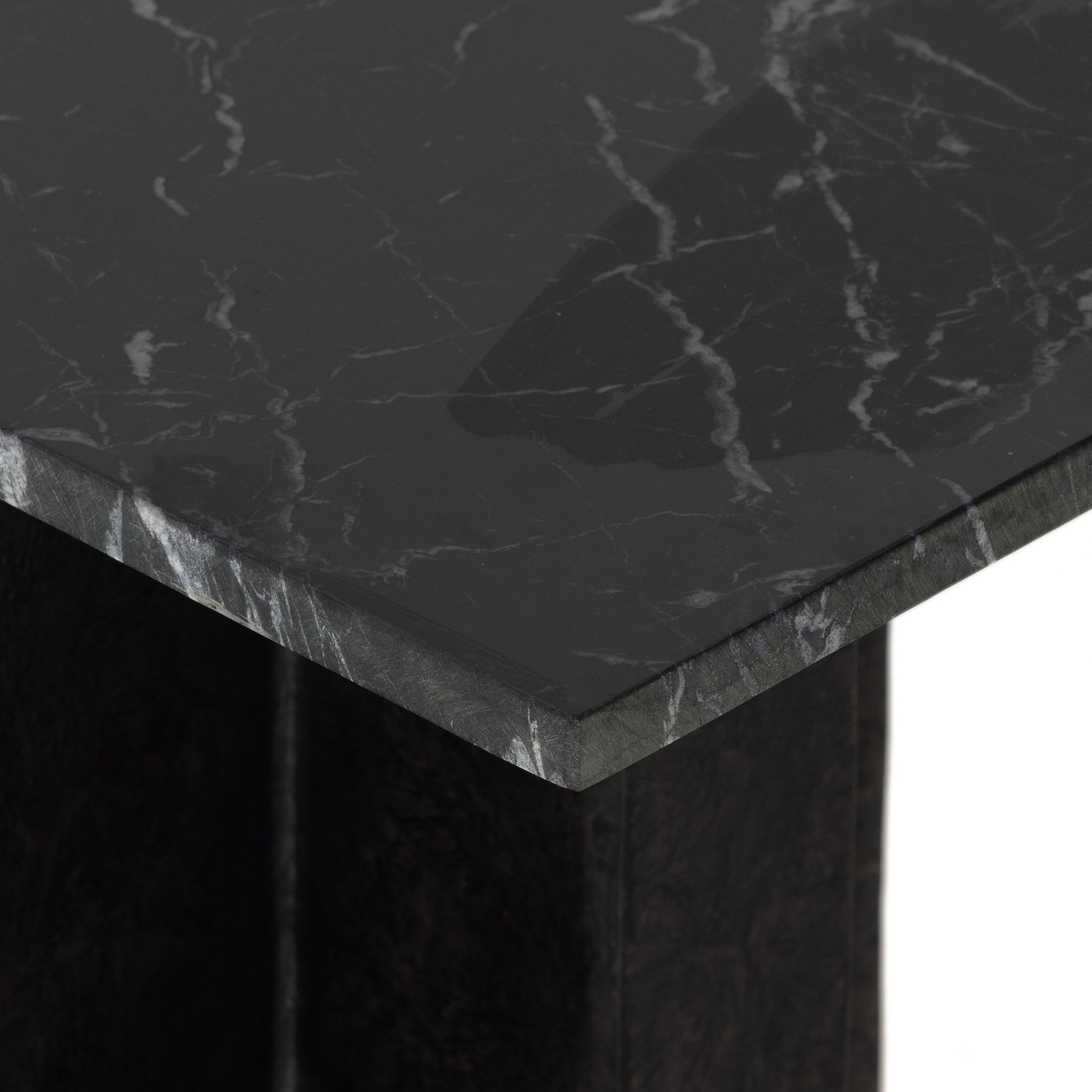 Terrell Console Table by Four Hands. Made from solid marble, aluminum in a modern style.