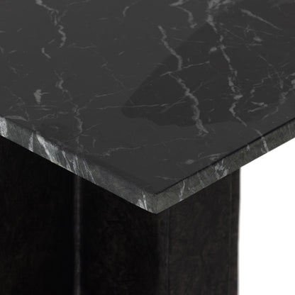 Terrell Console Table by Four Hands. Made from solid marble, aluminum in a modern style.