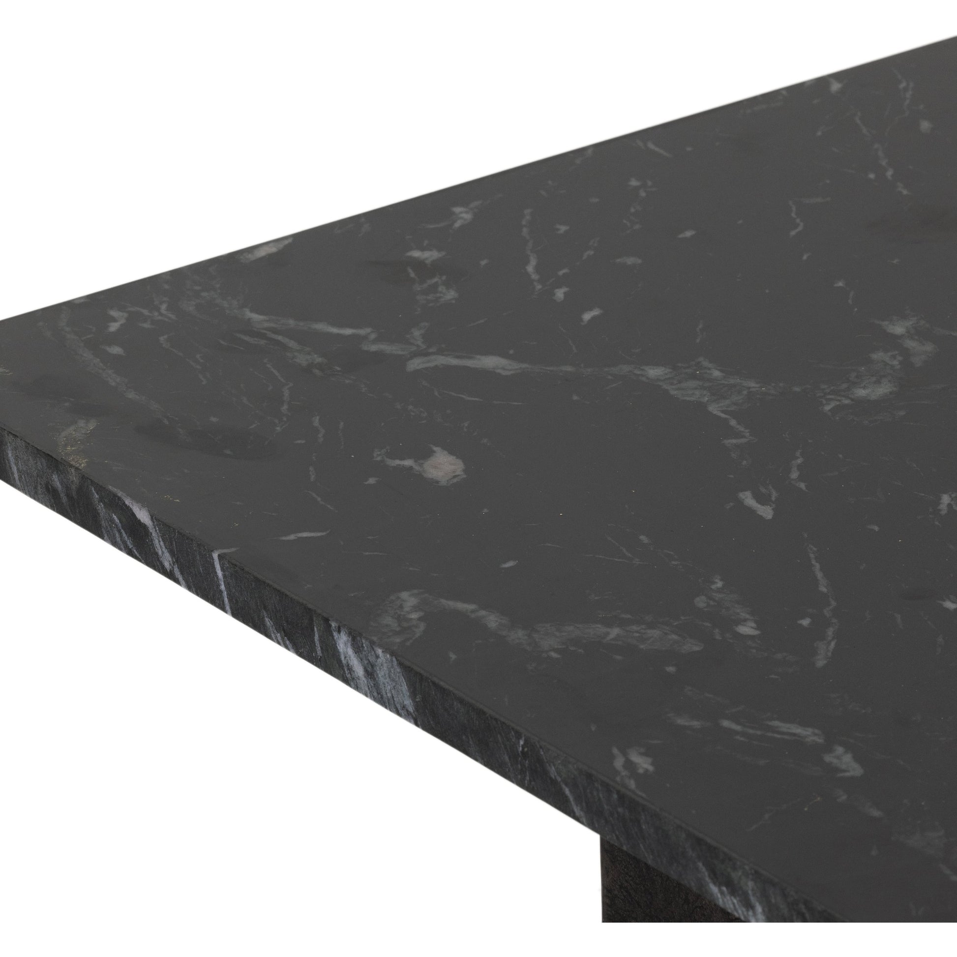Terrell Console Table by Four Hands. Made from solid marble, aluminum in a modern style.