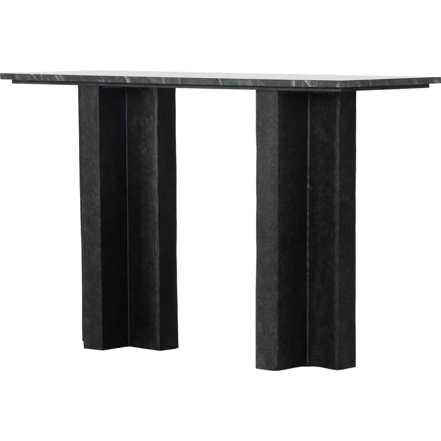 002 SI-1902996 | Primary Silo | Terrell Console Table by Four Hands. Made from solid marble, aluminum in a modern style.
