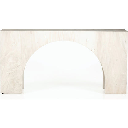 Fausto Console Table by Four Hands. Made from thick guanacaste veneer in a modern style.