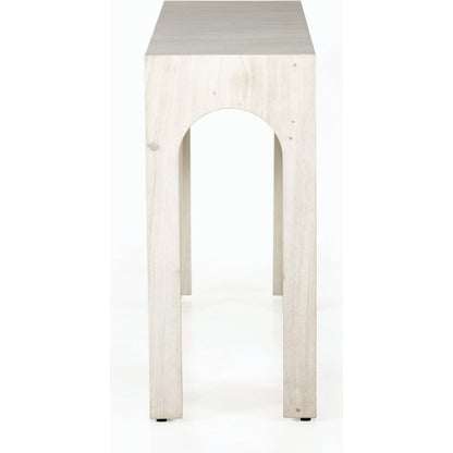 Fausto Console Table by Four Hands. Made from thick guanacaste veneer in a modern style.