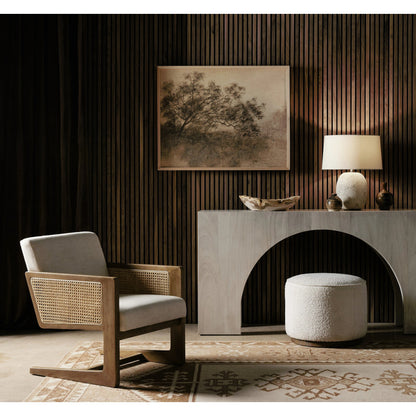 Fausto Console Table by Four Hands. Made from thick guanacaste veneer in a modern style.