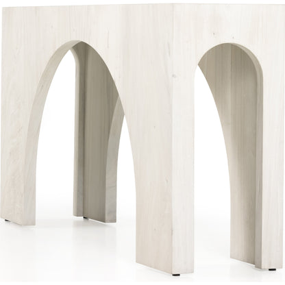 Fausto Console Table by Four Hands. Made from thick guanacaste veneer in a modern style.