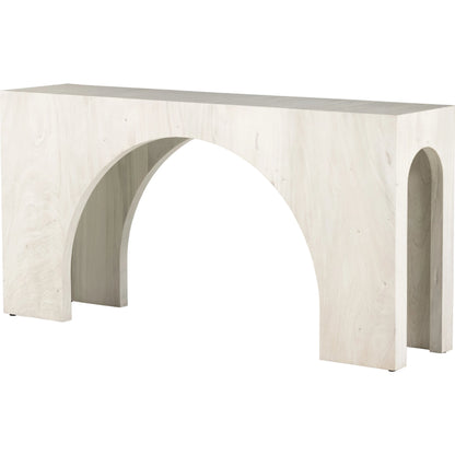 Fausto Console Table by Four Hands. Made from thick guanacaste veneer in a modern style.