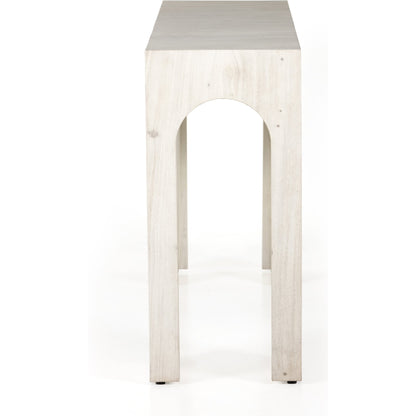 Fausto Console Table by Four Hands. Made from thick guanacaste veneer in a modern style.