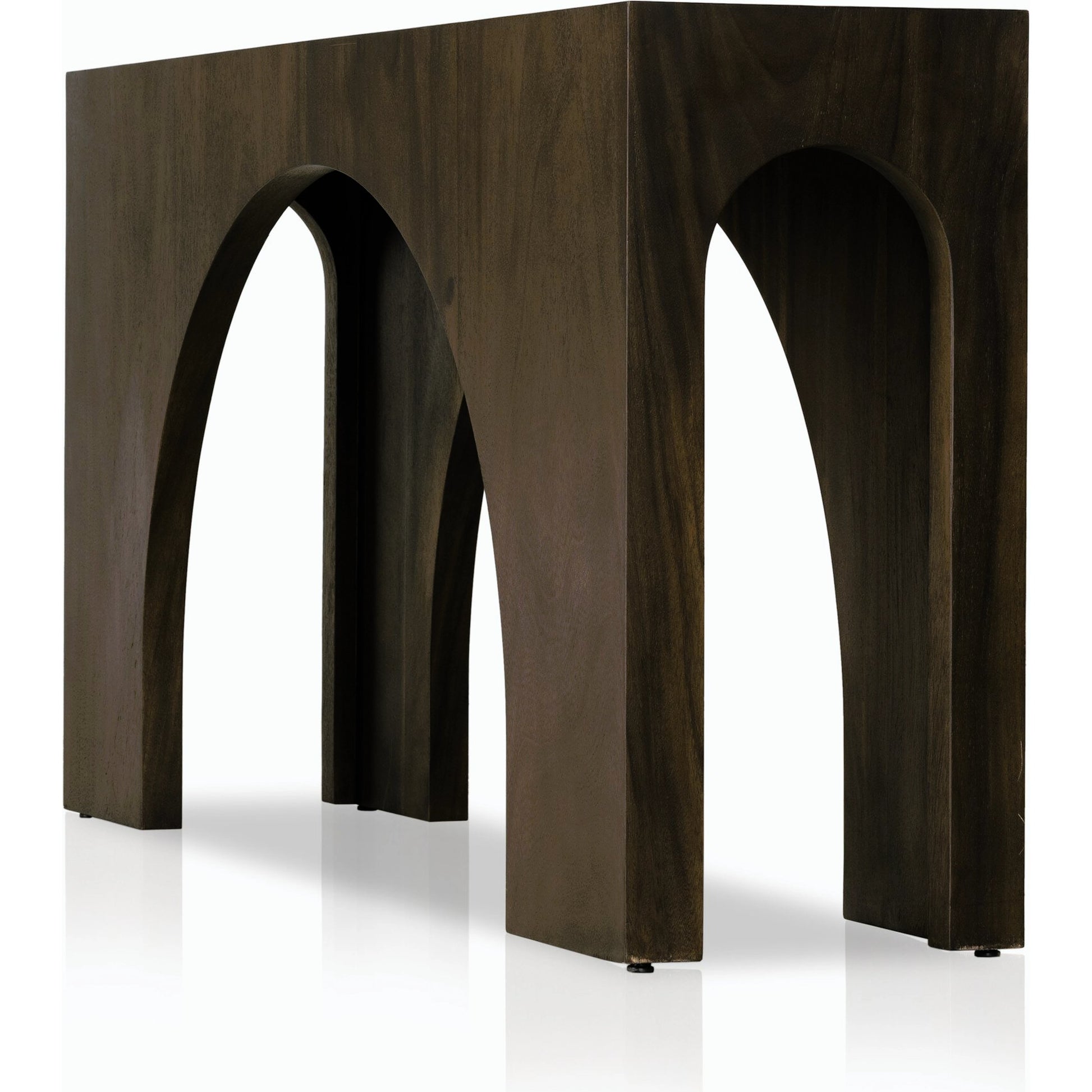 Fausto Console Table by Four Hands. Made from thick guanacaste veneer in a modern style.