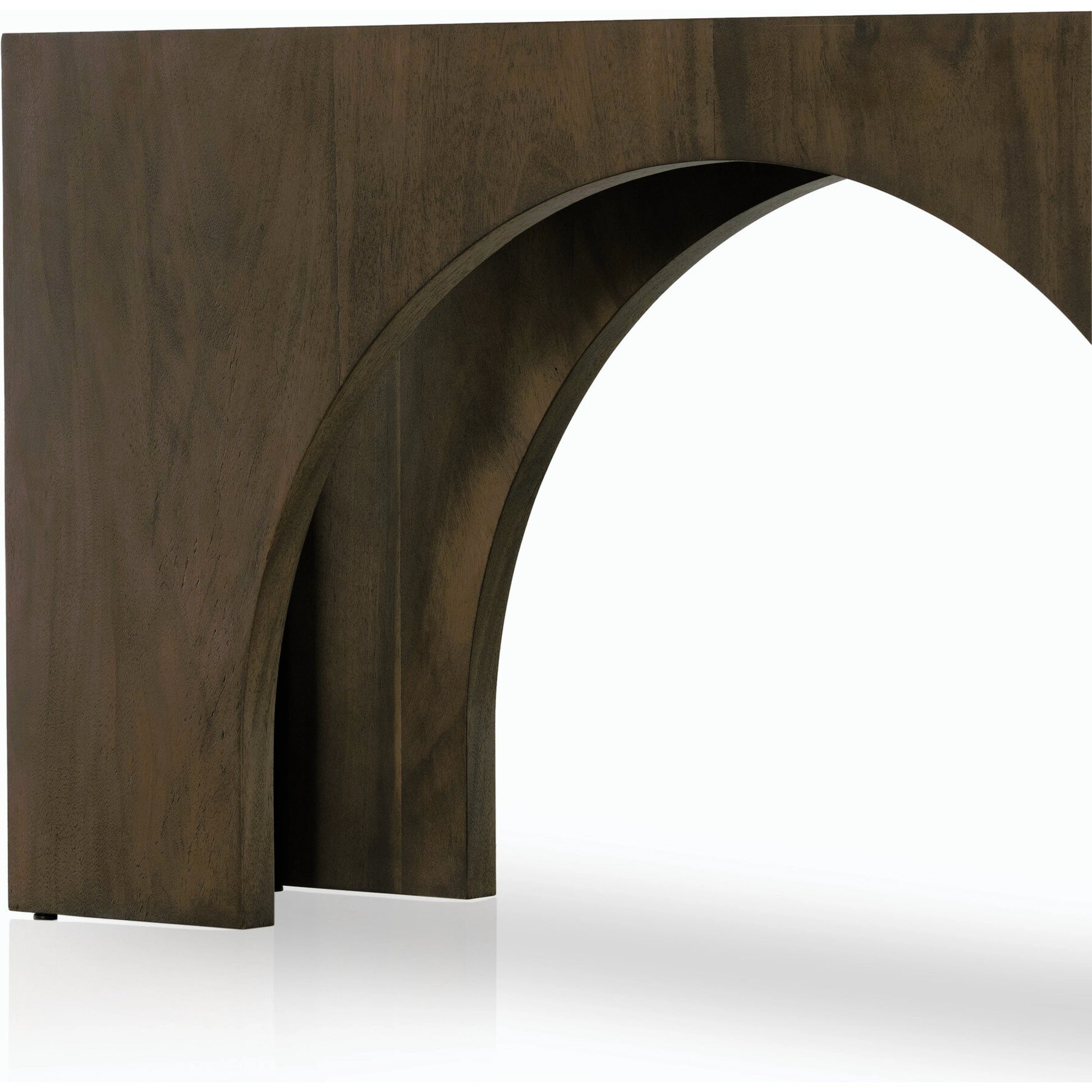 Fausto Console Table by Four Hands. Made from thick guanacaste veneer in a modern style.