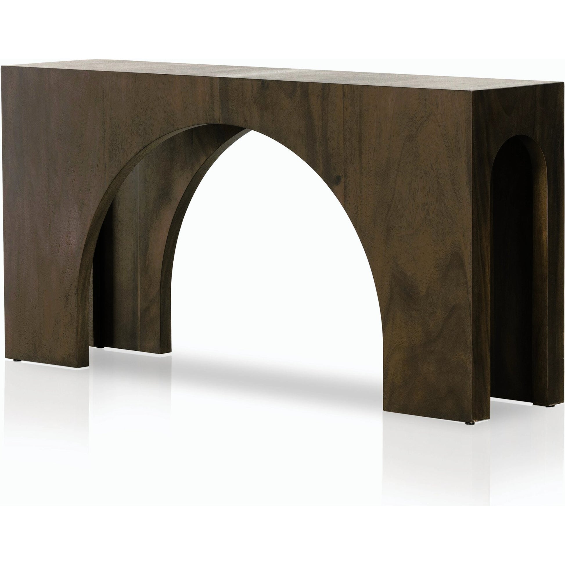 Fausto Console Table by Four Hands. Made from thick guanacaste veneer in a modern style.