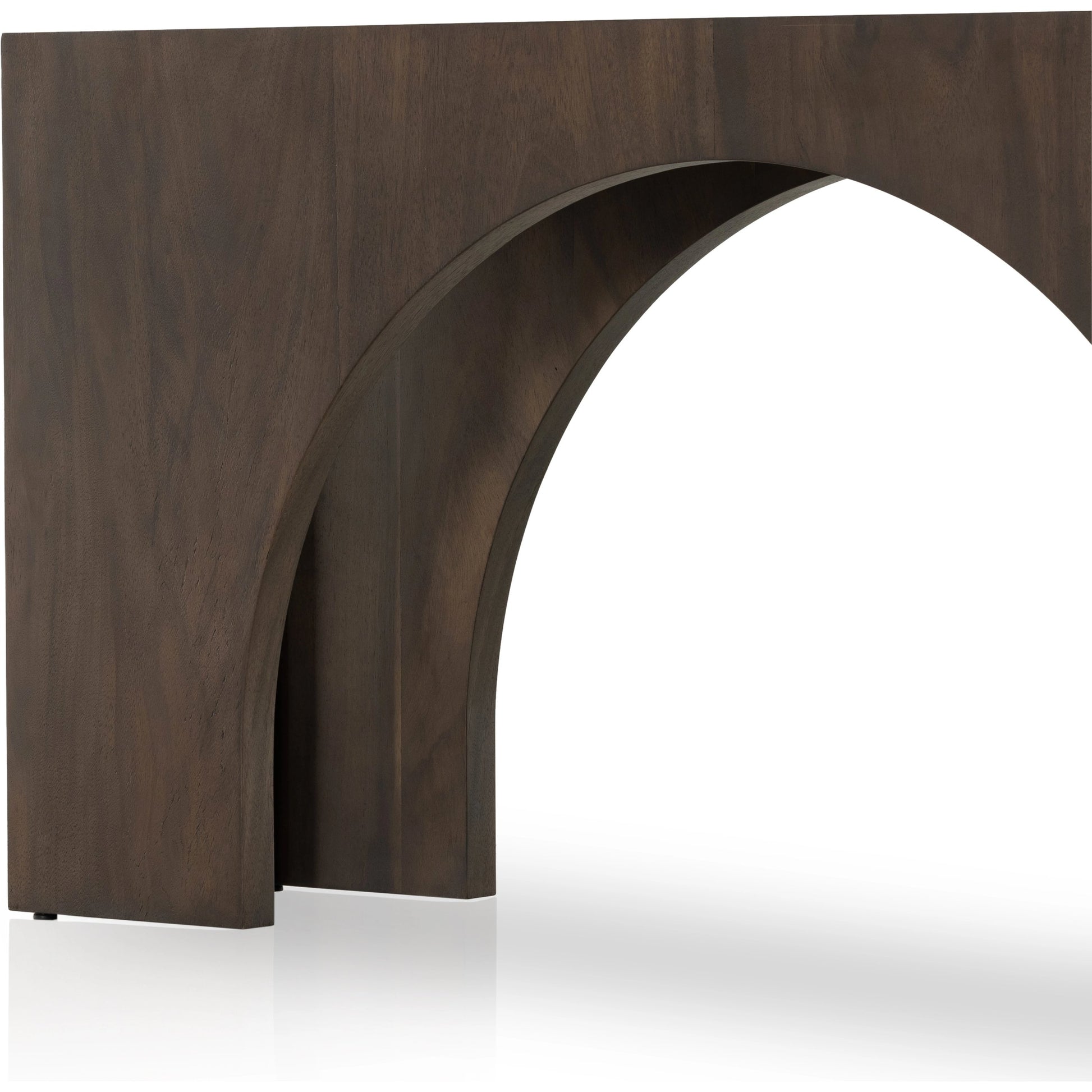 Fausto Console Table by Four Hands. Made from thick guanacaste veneer in a modern style.