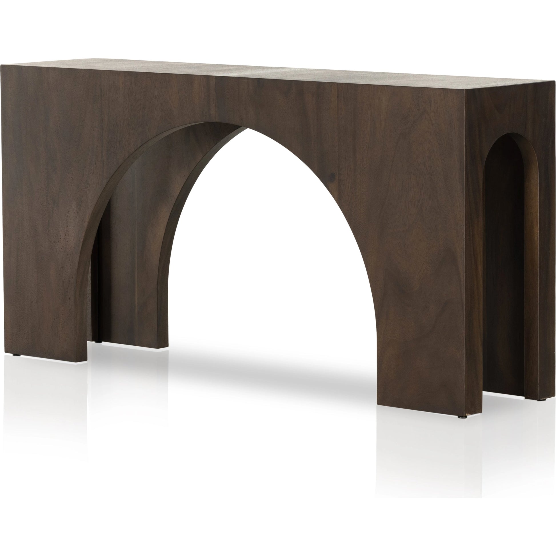 Fausto Console Table by Four Hands. Made from thick guanacaste veneer in a modern style.