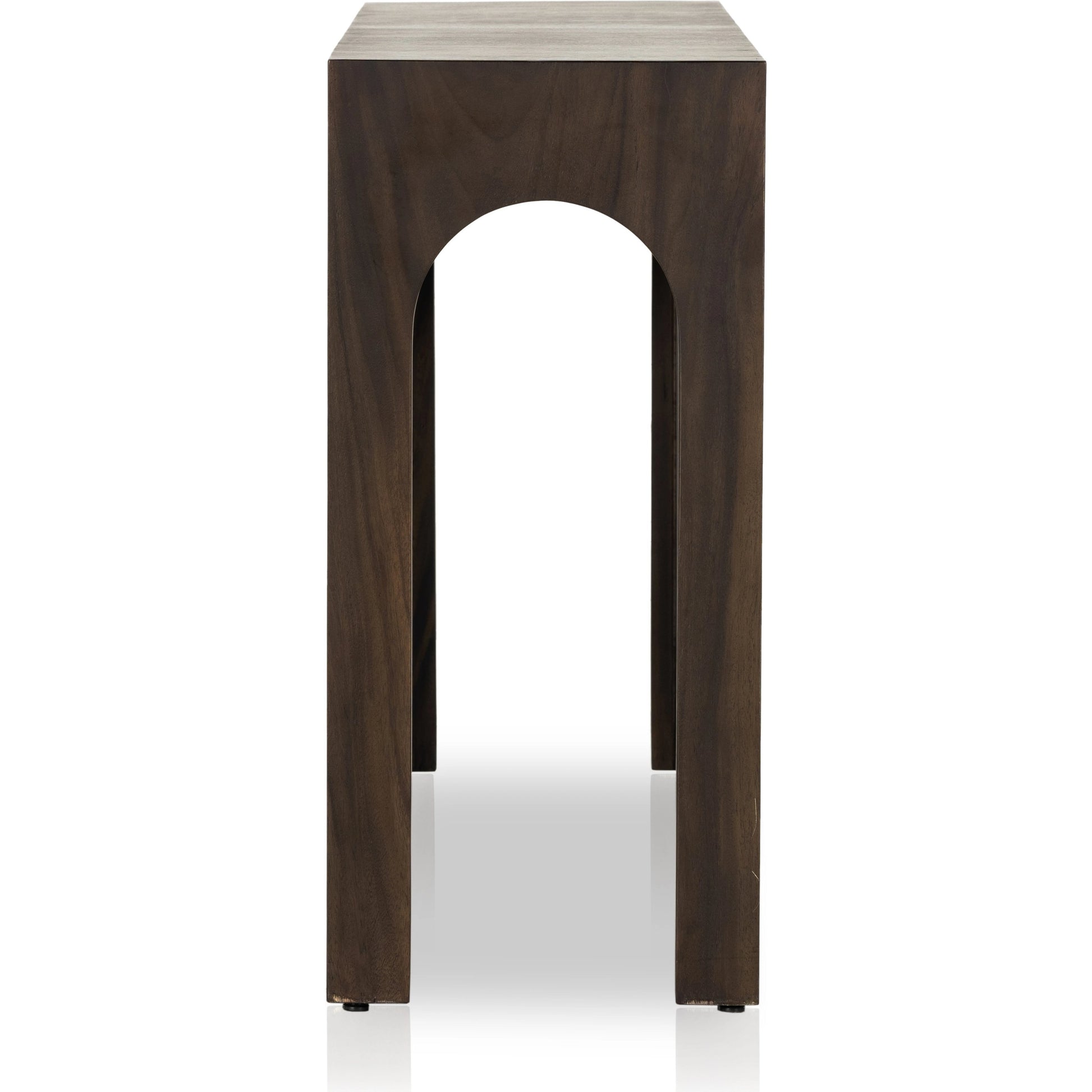 Fausto Console Table by Four Hands. Made from thick guanacaste veneer in a modern style.