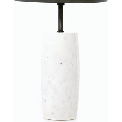 Cronos End Table by Four Hands. Made from aluminum, solid marble in a modern style.