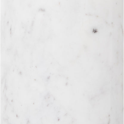 Cronos End Table by Four Hands. Made from aluminum, solid marble in a modern style.