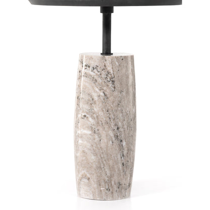 Cronos End Table by Four Hands. Made from aluminum, solid marble in a modern style.