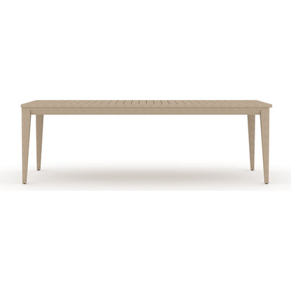 Sherwood Outdoor Dining Table by Four Hands. Made from solid fsc®-certified teak in a modern style.