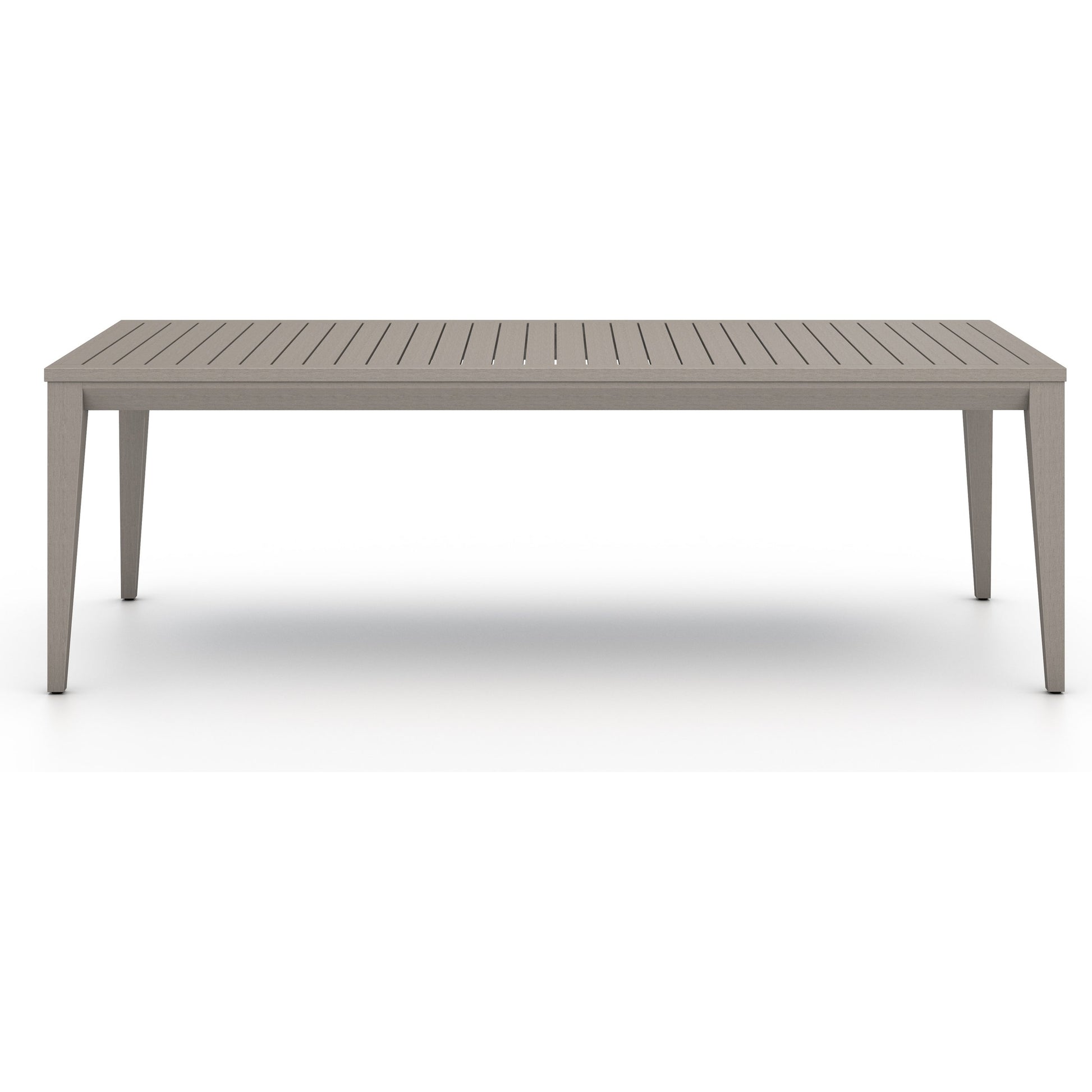 Sherwood Outdoor Dining Table by Four Hands. Made from solid fsc®-certified teak in a modern style.