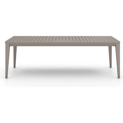 Sherwood Outdoor Dining Table by Four Hands. Made from solid fsc®-certified teak in a modern style.