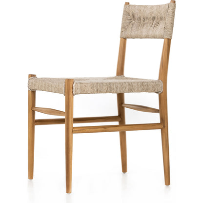 Lomas Outdoor Dining Chair by Four Hands. Made from solid teak, 100% polyethylene in a cottage & farmhouse style.
