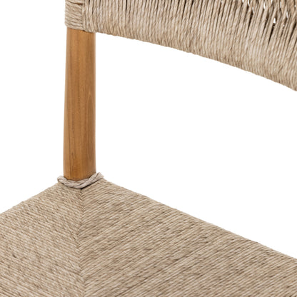 Lomas Outdoor Dining Chair by Four Hands. Made from solid teak, 100% polyethylene in a cottage & farmhouse style.