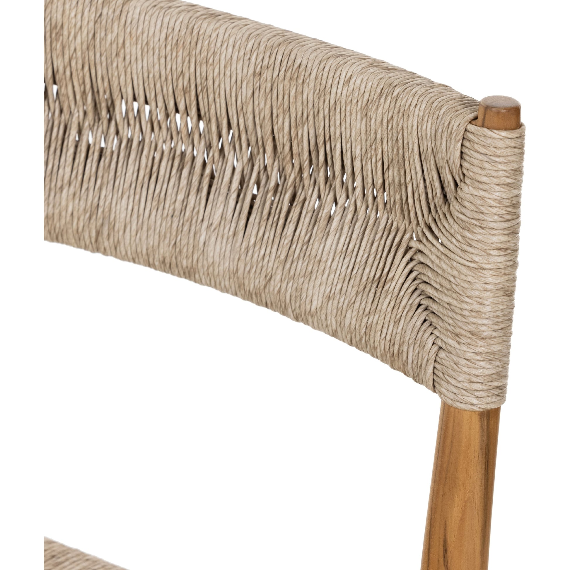 Lomas Outdoor Dining Chair by Four Hands. Made from solid teak, 100% polyethylene in a cottage & farmhouse style.
