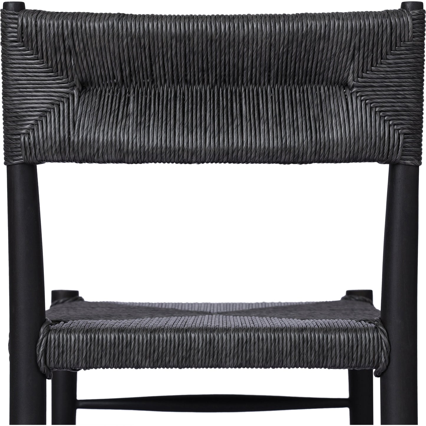 029 SI-2092620 | Closeup | Lomas Outdoor Dining Chair by Four Hands. Made from solid teak, 100% polyethylene in a cottage & farmhouse style.