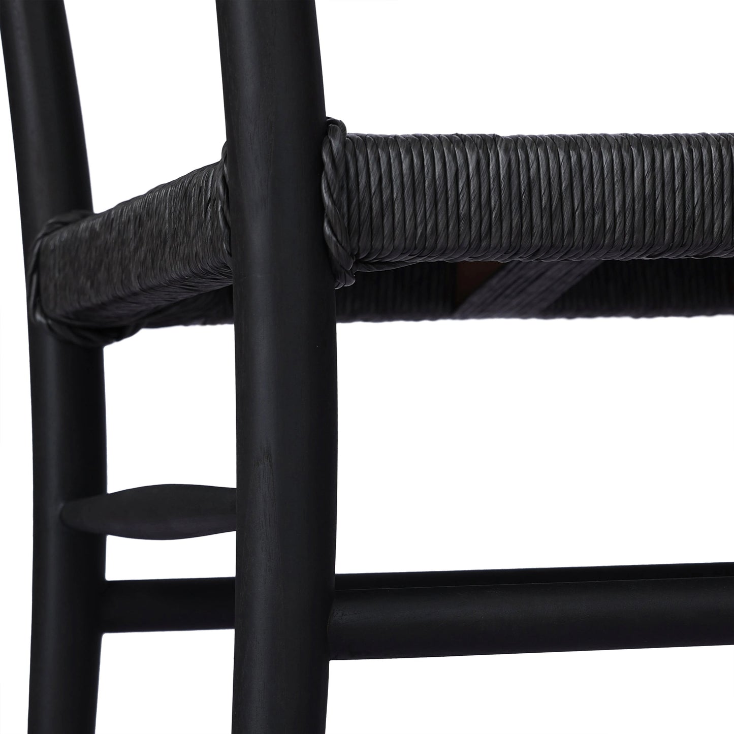 033 SI-2092620 | Closeup | Lomas Outdoor Dining Chair by Four Hands. Made from solid teak, 100% polyethylene in a cottage & farmhouse style.
