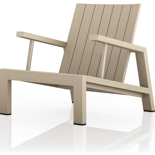 Dorsey Outdoor Chair by Four Hands in washed brown-fsc and washed brown. Made from solid fsc®-certified teak in a traditional style.