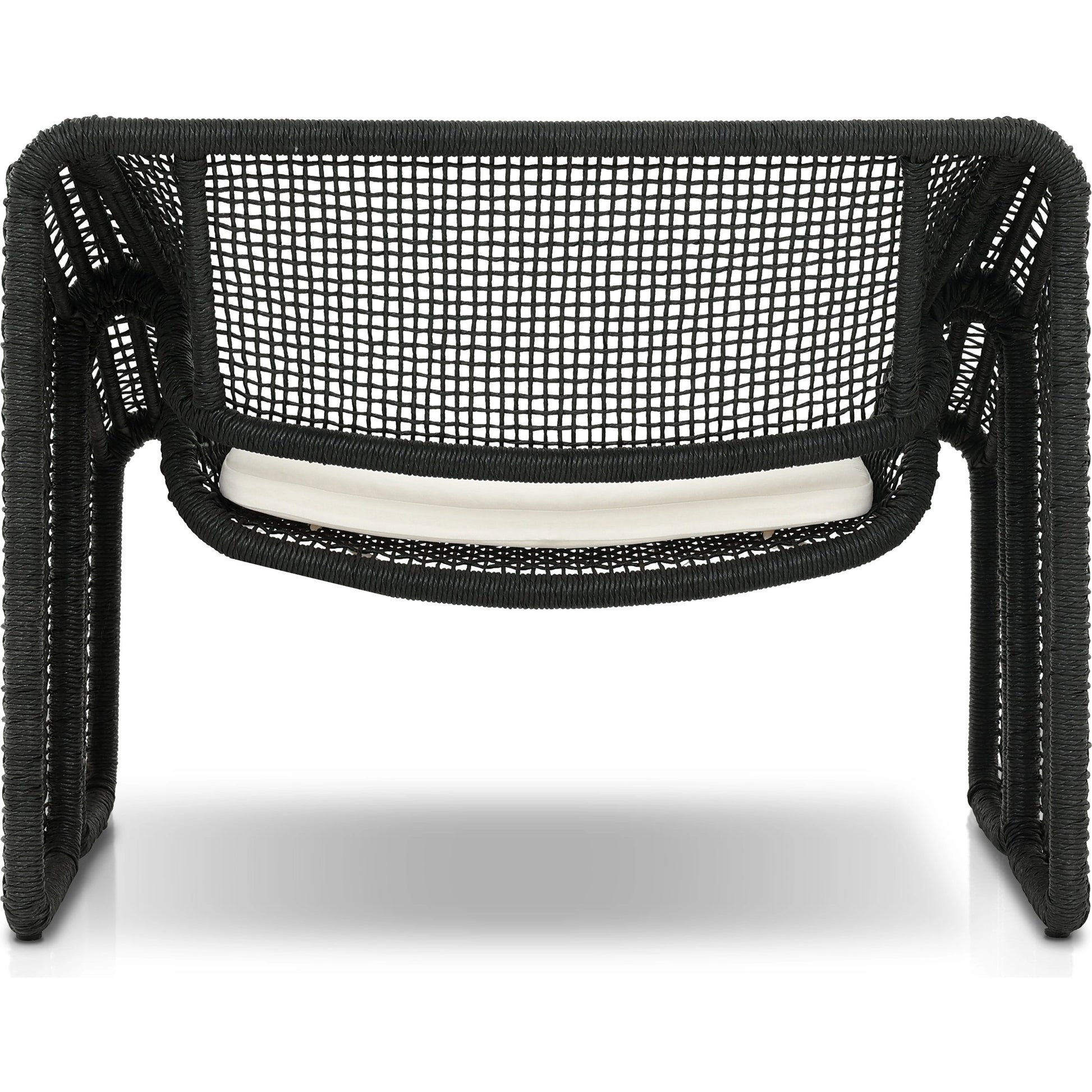 Selma Outdoor Chair by Four Hands. Made from 100% olefin, 100% polyethylene, 91% polyurethane foam pad, 9% polyester fiber batting in a coastal style.